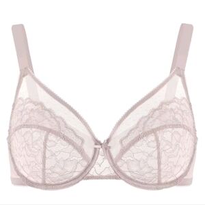 HSIA Enchante Floral Lace Unlined Comfort Non-padded Full Coverage Bra 34G